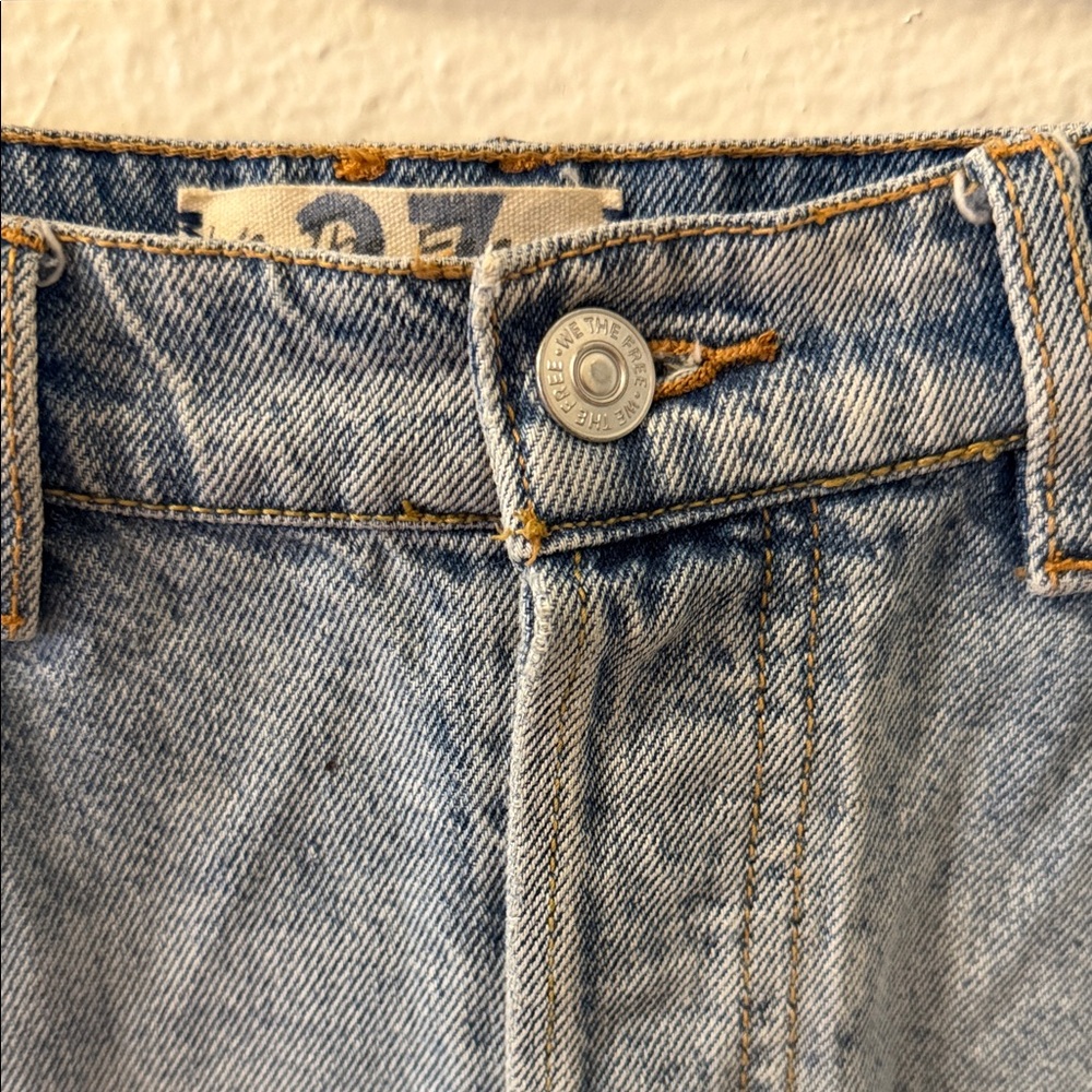 We The Free Light Blue Denim Skirt - Picture 2 of 11